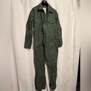 US Military Coveralls Flight Suit  100% Cotton, Olive green